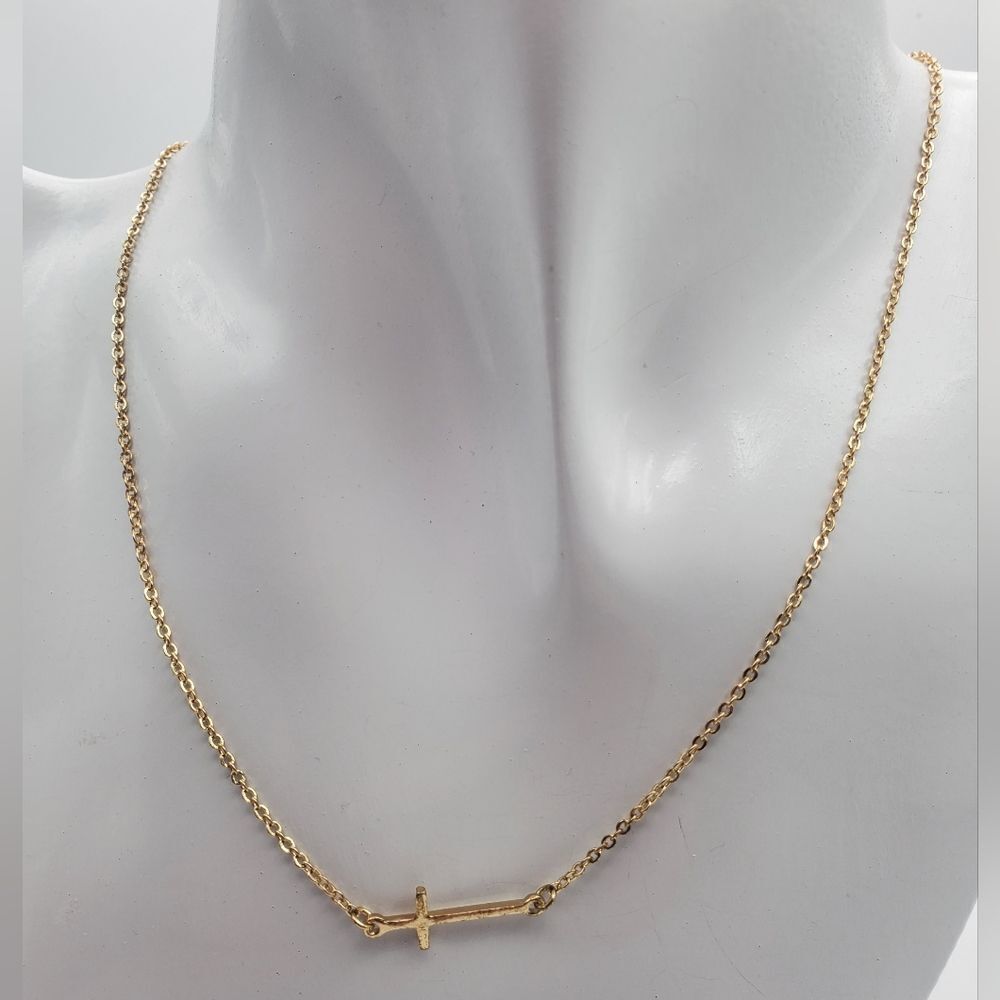 Statement cross necklace N1415 trendy‎ trending simplistic jewelry
